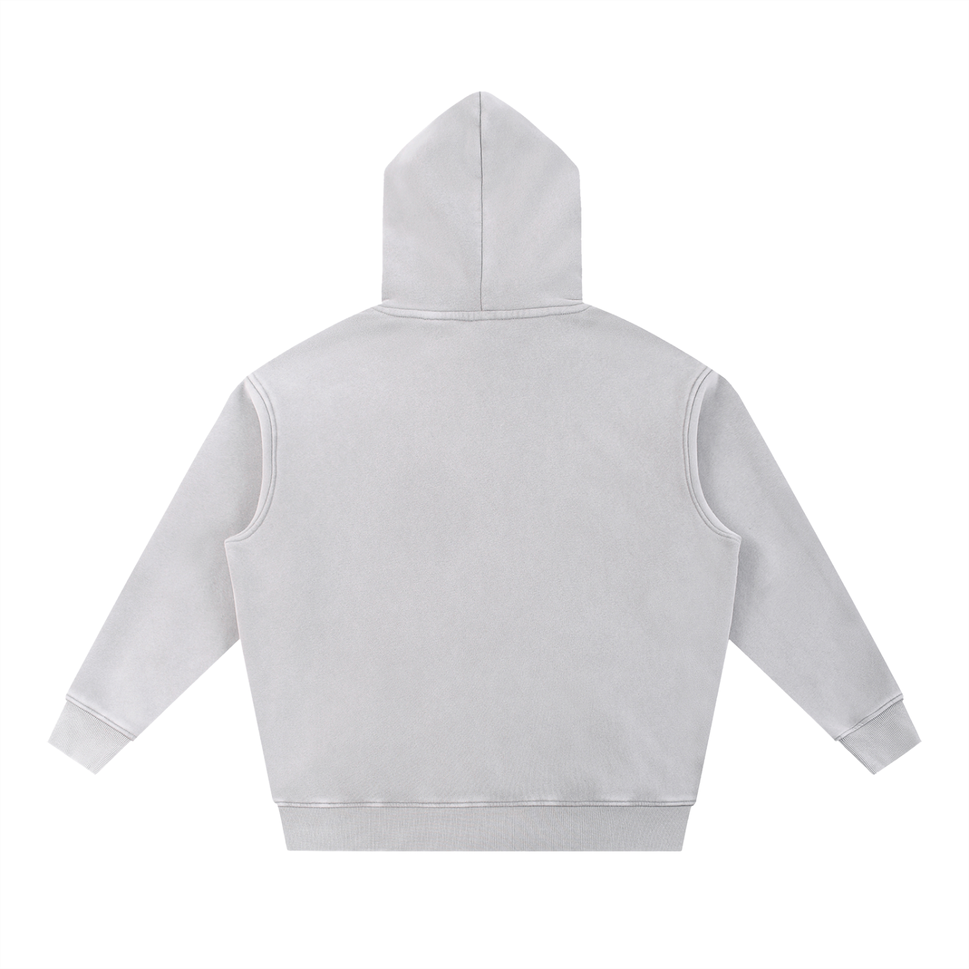 Grey Snow Washed Oversize Hoodie
