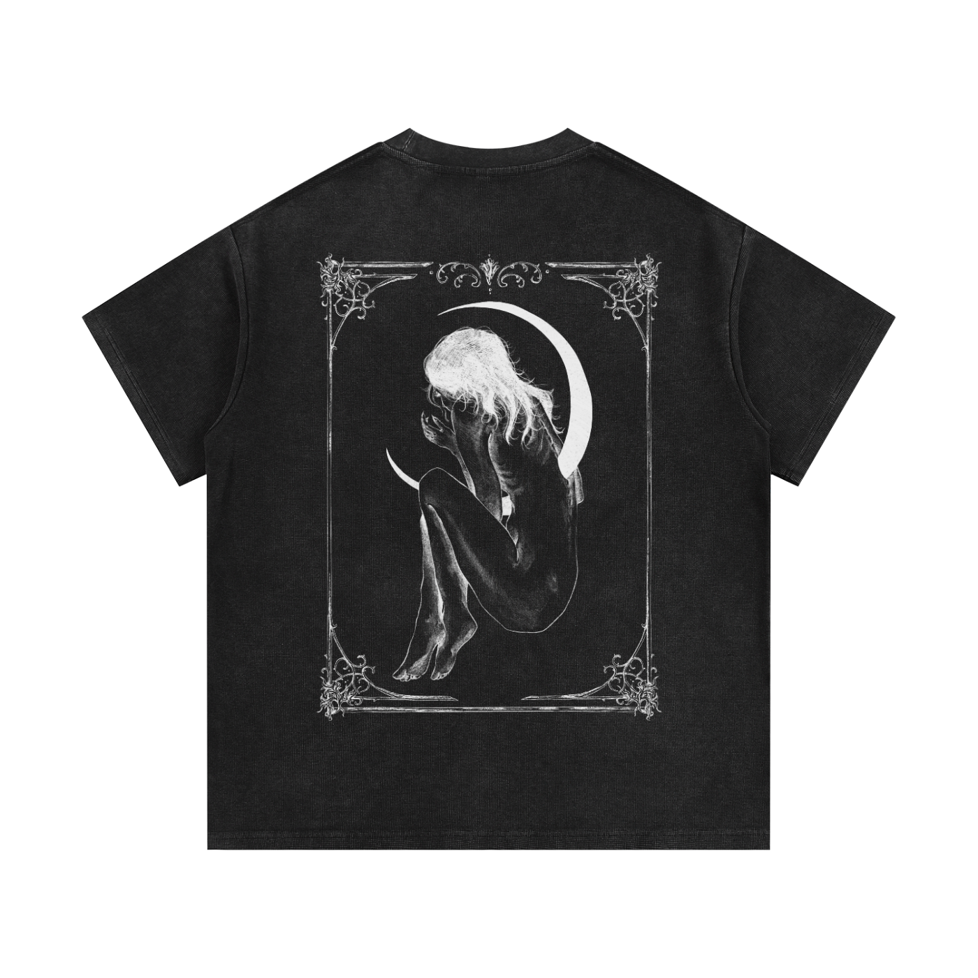 Crescent Mineral Wash Waffle Knit T-Shirt