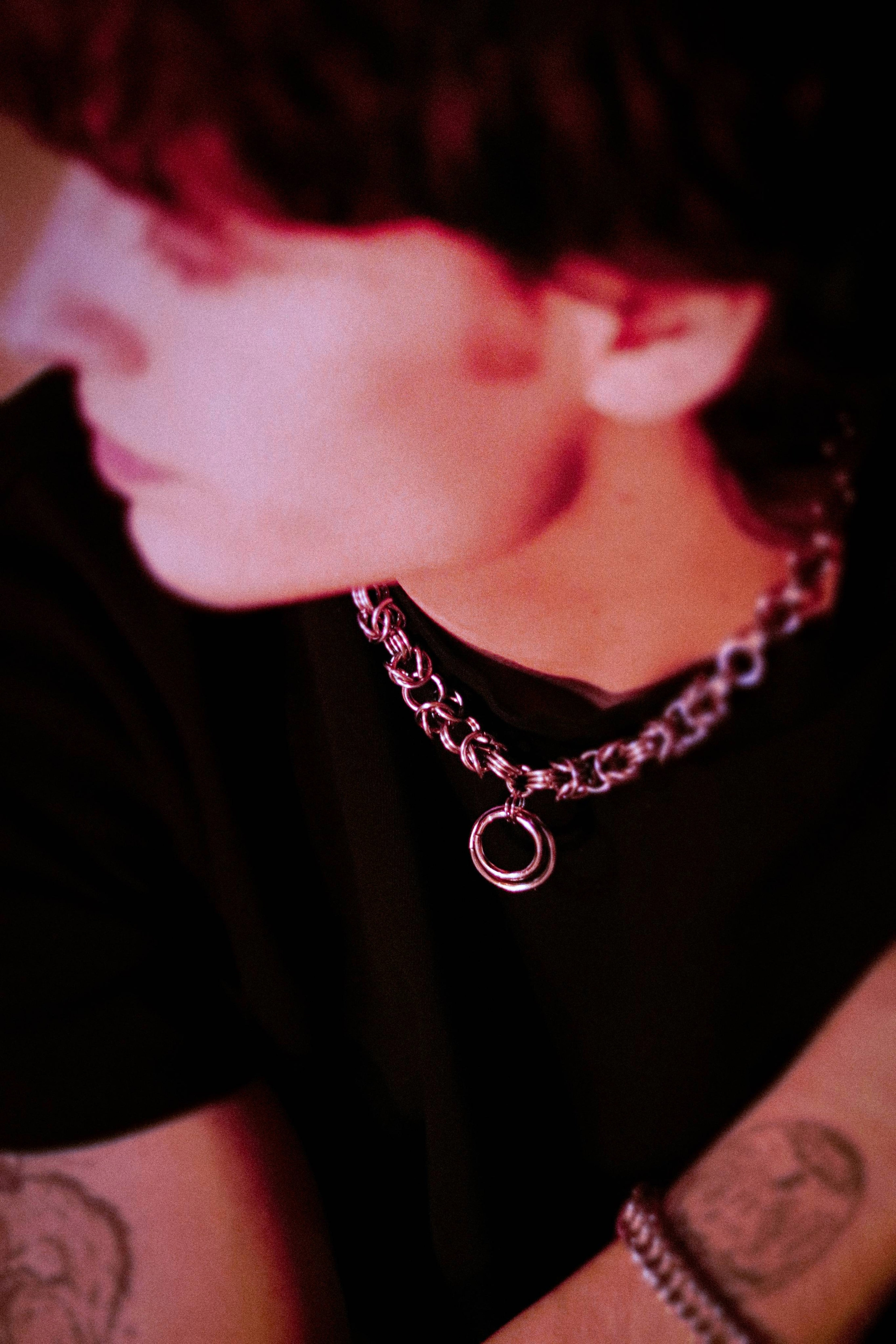 Chainmaille Necklace Byzantine Weave Stainless Steel