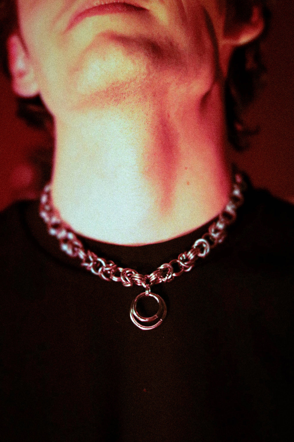 Chainmaille Necklace Byzantine Weave Stainless Steel