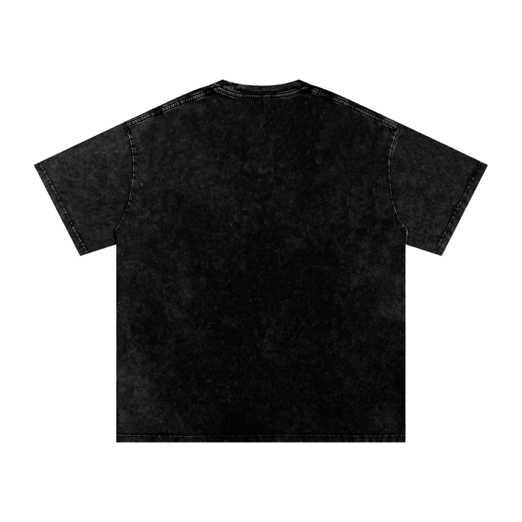 Black Snow Washed Oversized Cotton T-Shirt