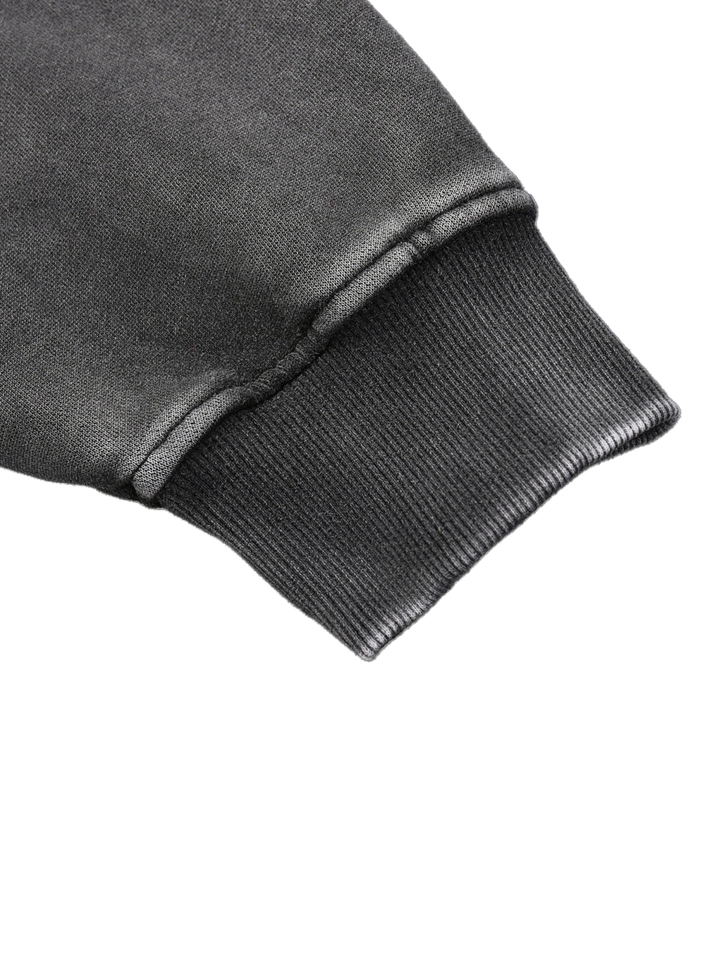 Black Snow Washed Oversize Hoodie