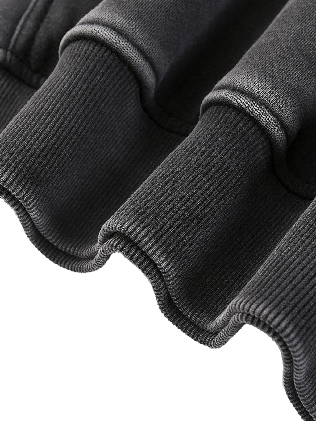Black Snow Washed Oversize Hoodie