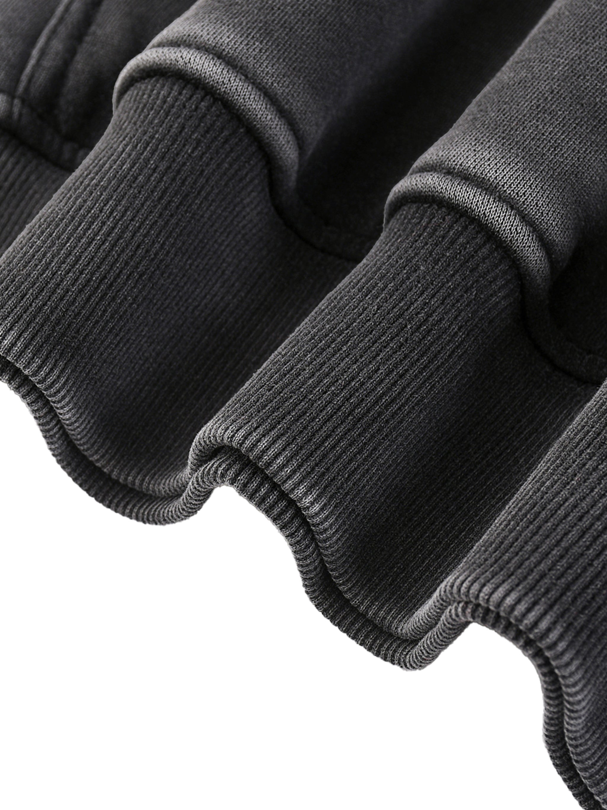 Black Snow Washed Oversize Hoodie
